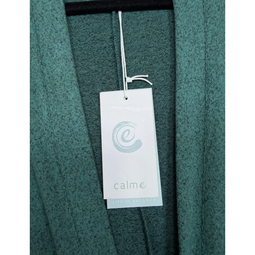 Calme Johnny Was Hachi Kimono Sweater Womens L Green Liya Long Sleeve Duster New